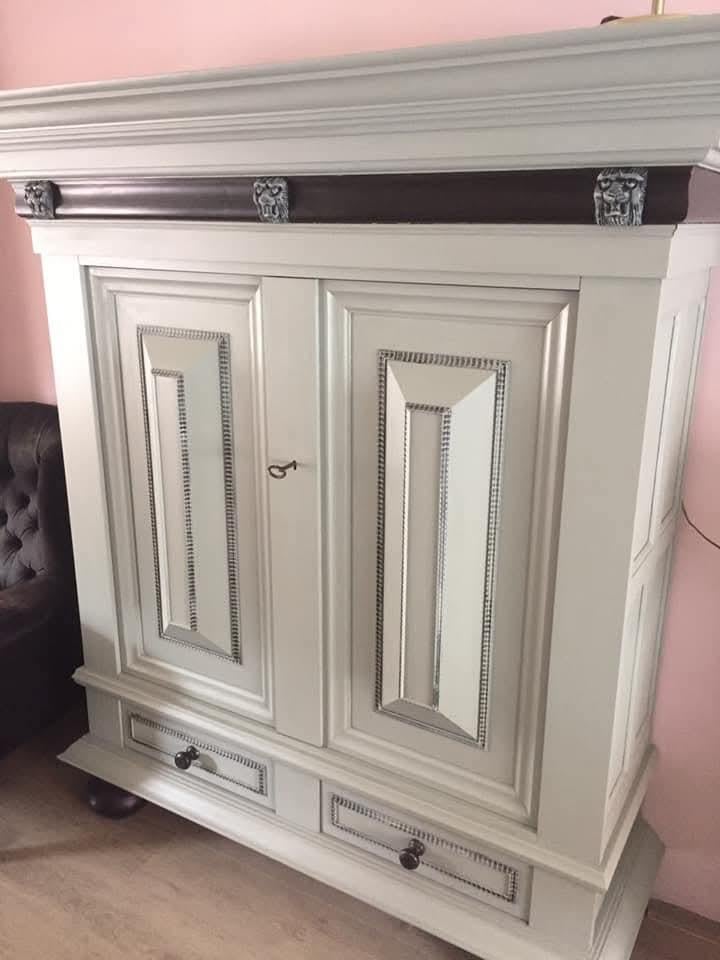 Vintage Rankenkast/kussenkast, Huis en Inrichting, Ophalen, Met deur(en), 150 tot 200 cm, Vintage