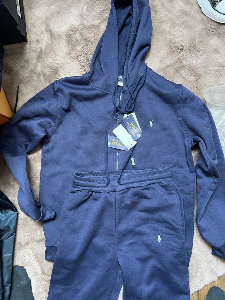 Polo Ralph Lauren Trainingspak Maat L, Ophalen of Verzenden, Zo goed als nieuw, Maat 52/54 (L), Blauw