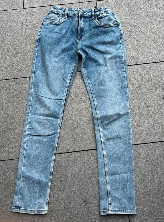 Lichtblauwe jeans maat 176, Ophalen of Verzenden, Gebruikt, Jongen, Broek