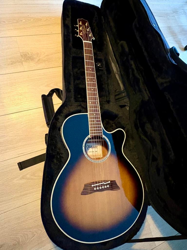 Takamine TSP 138C TBS ( Japan ), Muziek en Instrumenten, Ophalen of Verzenden, Nieuw, Western- of Steelstringgitaar, Met koffer