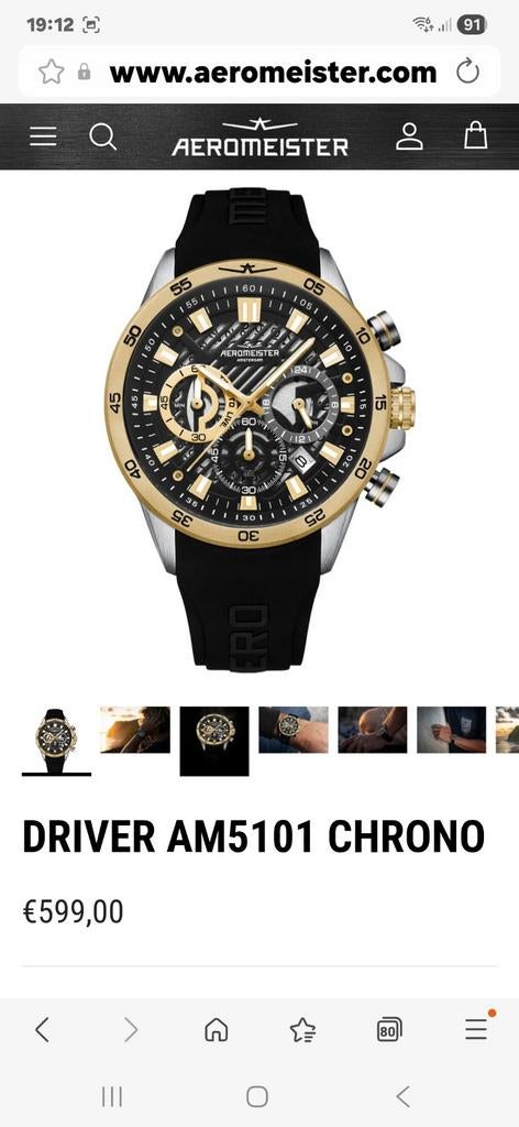 Aeromeister horloge nieuw, Sieraden, Tassen en Uiterlijk, Horloges | Heren, Ophalen of Verzenden, Nieuw, Overige merken
