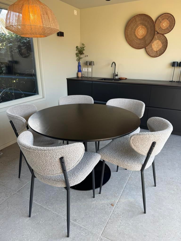 Eetkamer stoel Drena Kwantum 2 stuks, Huis en Inrichting, Stoelen, Ophalen, Drie, Zo goed als nieuw, Modern