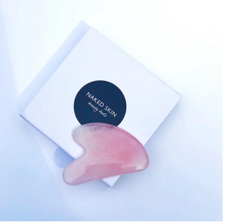 Rozenkwarts gua sha. nieuw, Verzenden, Nieuw, Gehele gezicht