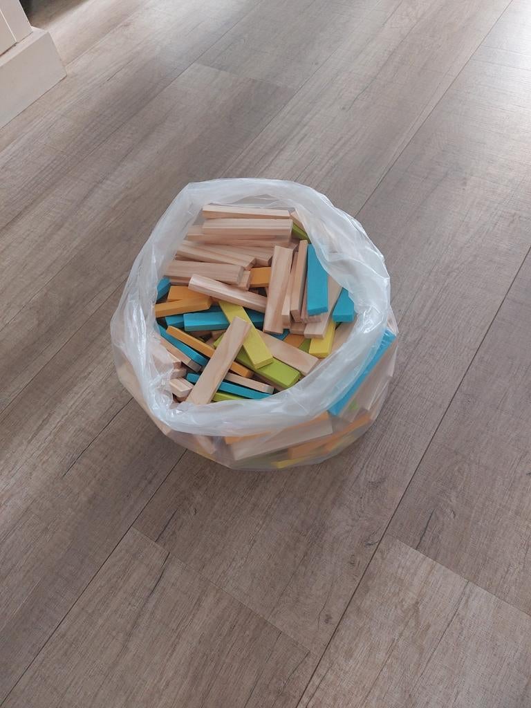 Houten blokken / latjes, Ophalen of Verzenden, Gebruikt, Overige merken