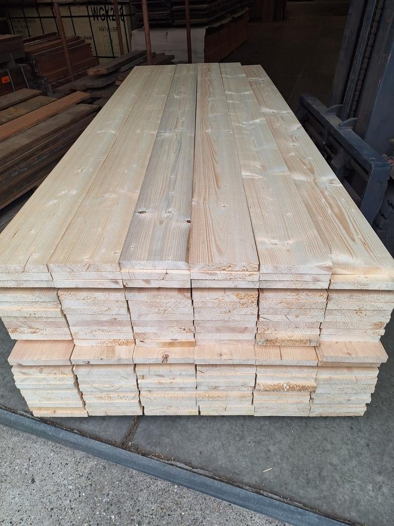 Nieuwe  vuren  planken  Geschaafd  ( steigerplanken  ), Ophalen, 25 tot 50 mm, Nieuw, Plank