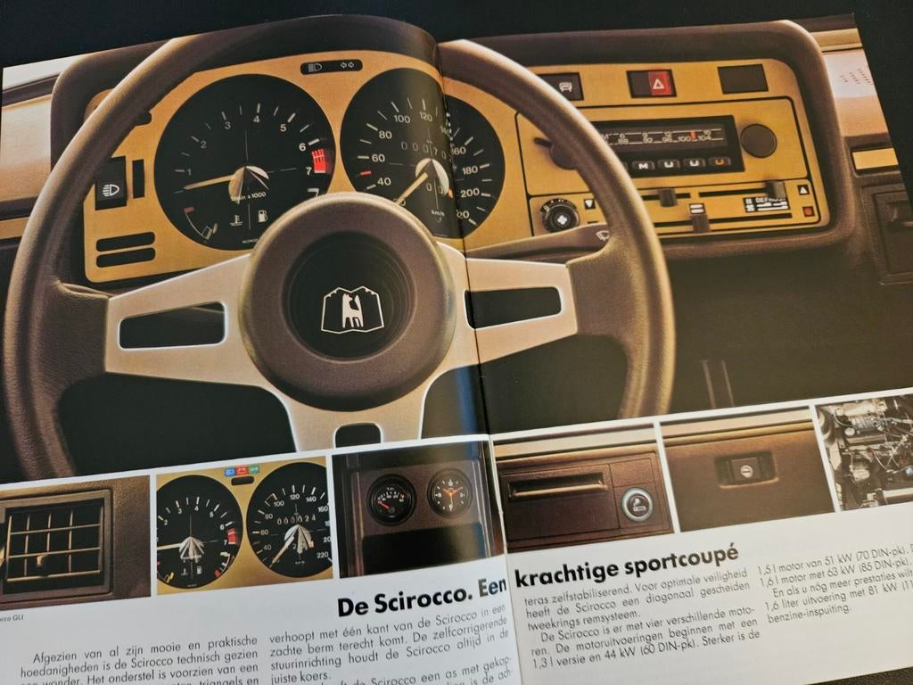 Brochure Volkswagen Scirocco 1980, Ophalen of Verzenden, Zo goed als nieuw, Volkswagen
