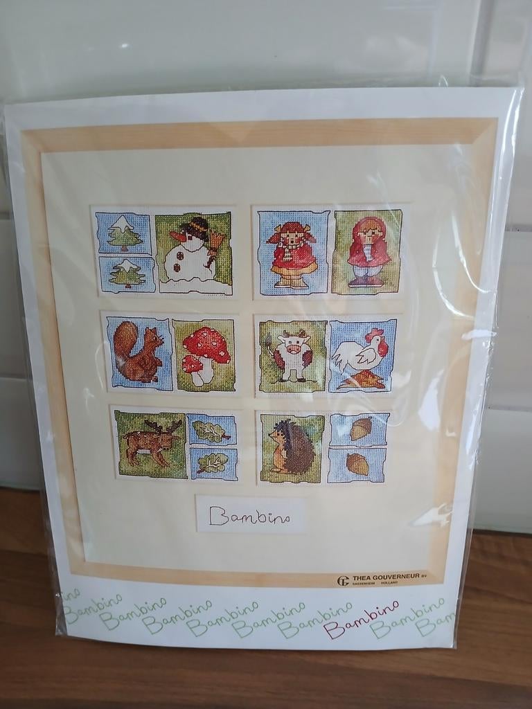 Borduurpatroon Herfst  - Thea Gouverneur Bambino, Ophalen of Verzenden, Nieuw, Handborduren, Borduurpakket