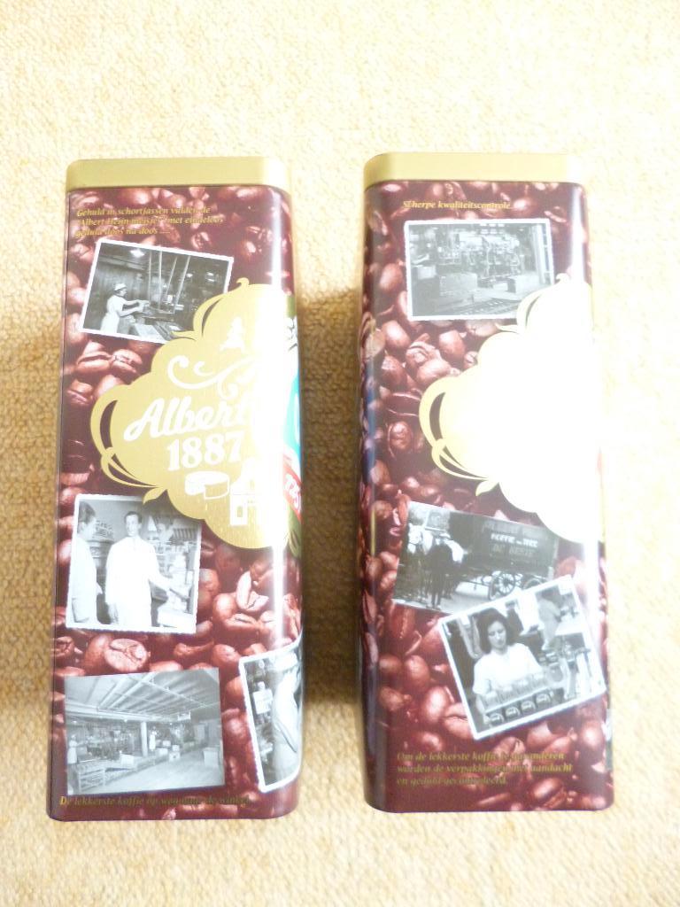 2x NIEUW koffieblik Albert Heyn 125 jaar, Verzamelen, Ophalen of Verzenden, Nieuw, Koffie, Overige merken