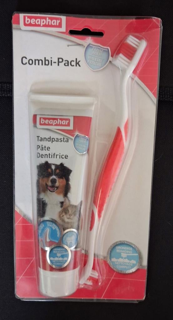 Honden Tandenborstel + Tandpasta, Dieren en Toebehoren, Honden-accessoires, Nieuw, Ophalen of Verzenden