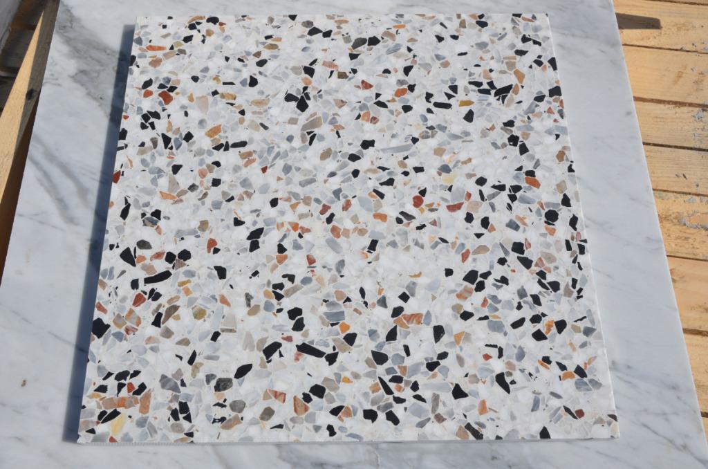 Terrazzo tegels Ecostone 40x40 cm Bielle granito badkamer, 40 tot 60 cm, Verzenden, Nieuw, 10 m² of meer