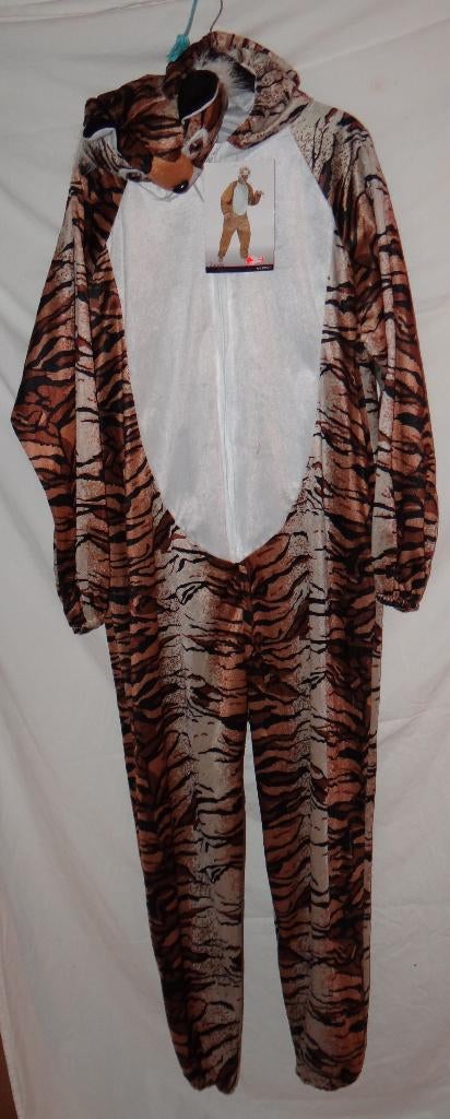 Leuk bruin/wit/zwart/beige TIJGER/KAT/KATTEN pak (nieuw), Carnaval, Nieuw, Kleding, Ophalen