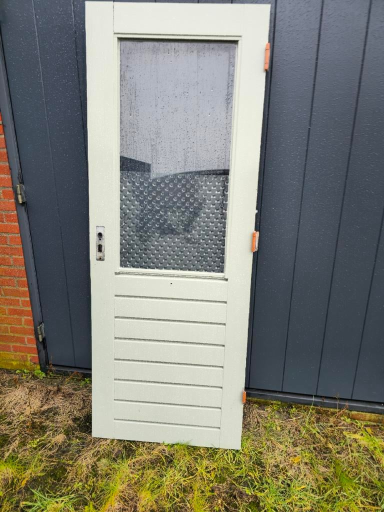 Achterdeur  77x201.5, Doe-het-zelf en Verbouw, Platen en Panelen, Ophalen of Verzenden, Gebruikt