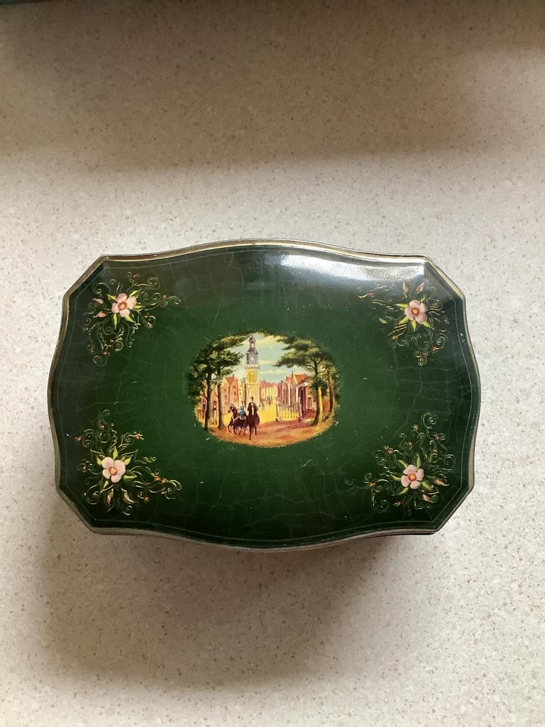 Vintage Douwe Egberts Pickwick Theeblik, Ophalen of Verzenden