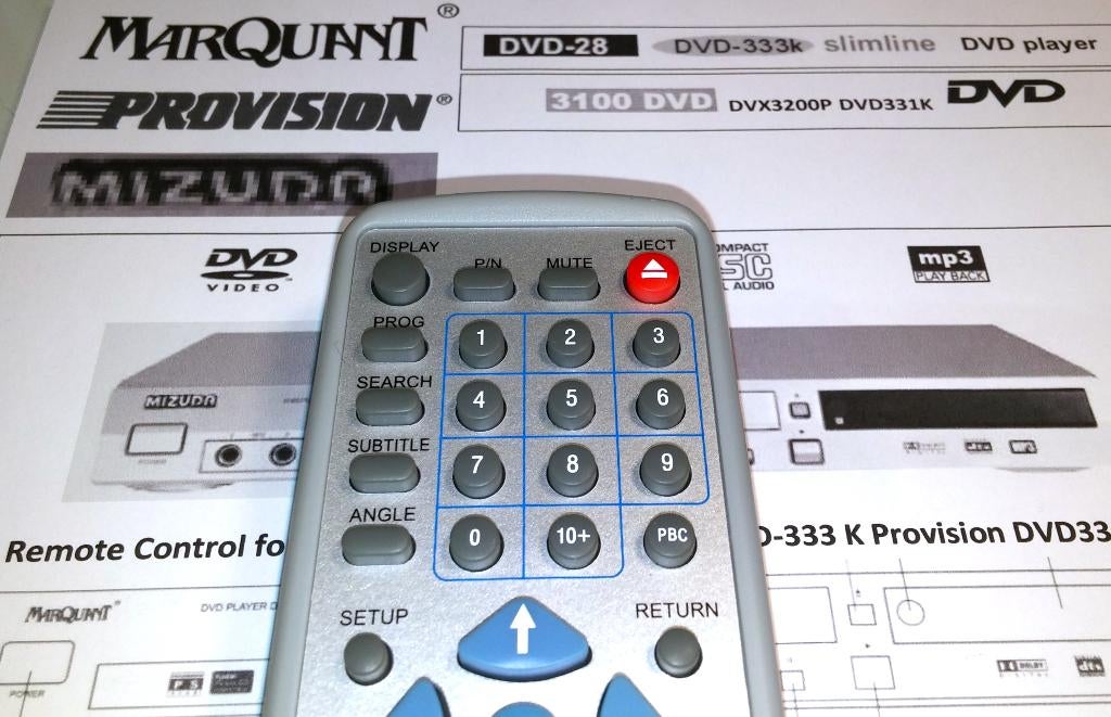 Marquant DVD-28 Afstandsbediening ProVision Mizuda Remote, Ophalen of Verzenden, Zo goed als nieuw, Origineel, Dvd
