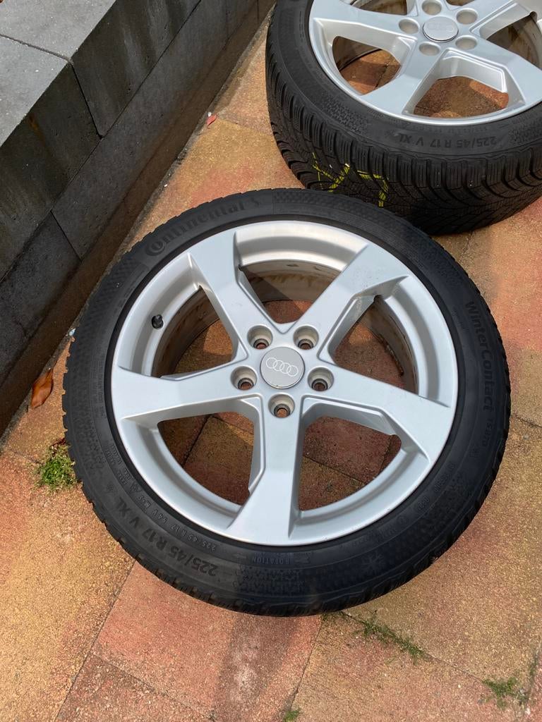 Wielenset Origineel audi 17", Velg(en), 17 inch, 225 mm, Winterbanden