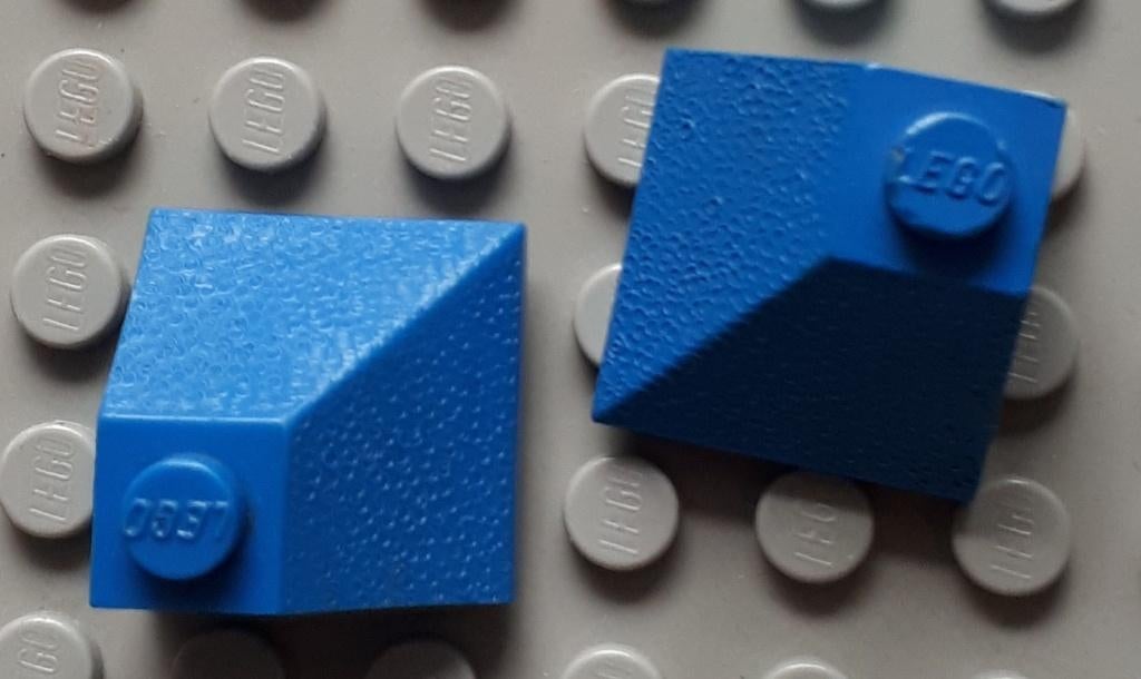 3045 (8) 2x blue Slope 45 2 x 2 Double Convex Corner, Ophalen of Verzenden, Gebruikt