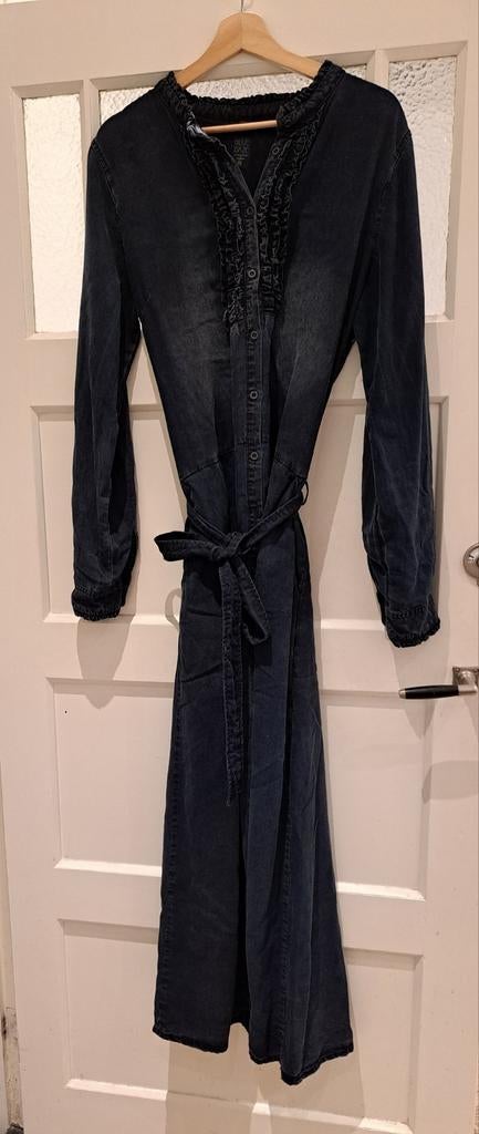 Summum (Blue Daze) maxijurk lyocell denim look maat 42, Summum, Blauw, Maat 42/44 (L), Ophalen of Verzenden