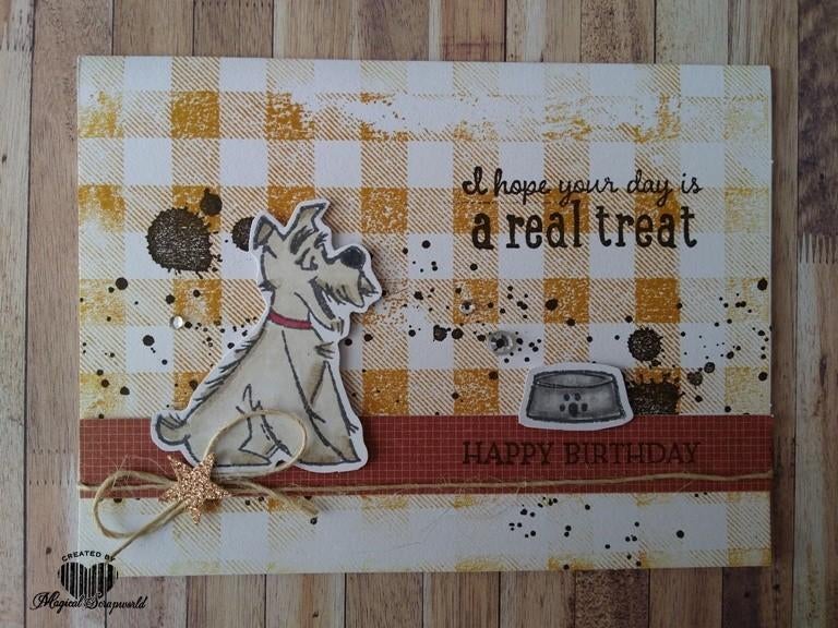 kaart Stampin' Up! happy birthday (hondje), Ophalen of Verzenden, Nieuw, Overige thema's