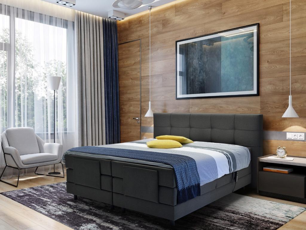 M-RAY Elektrische Boxspring Adore gold  €2395,-, 200 cm, 160 cm, Goud, Romantic