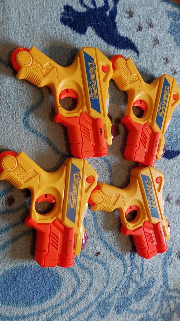 4 Nerf Laser Ops Kinderpistolen - Geluid & Laser, Kinderen en Baby's, Speelgoed | Buiten | Actiespeelgoed, Ophalen of Verzenden