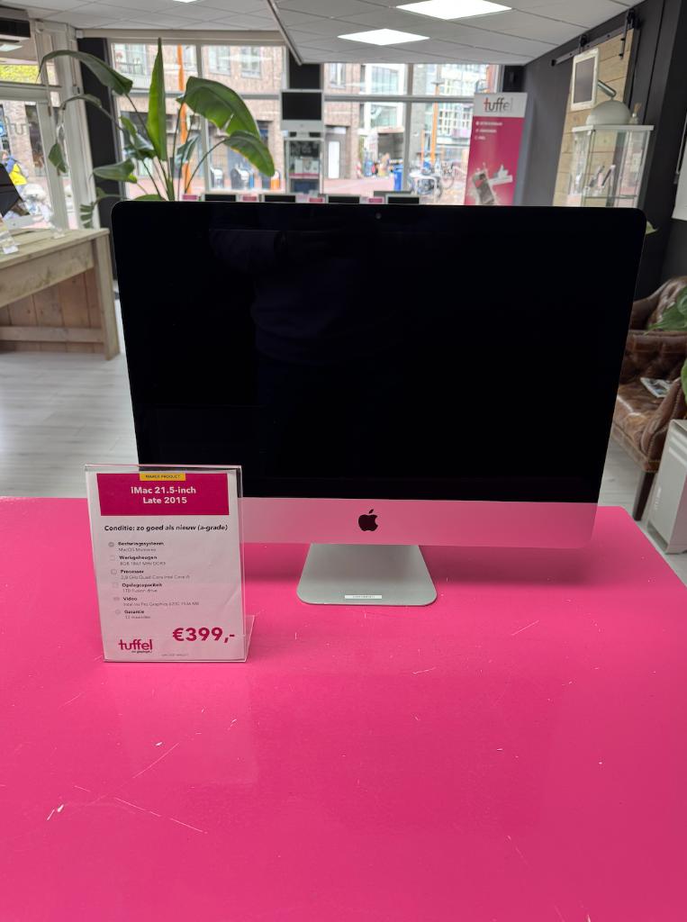 iMac 21.5-inch Late 2015 | Quad-Core i5 | 8GB | 1TB |, Computers en Software, Apple Desktops, Refurbished, iMac, HDD, 2 tot 3 Ghz