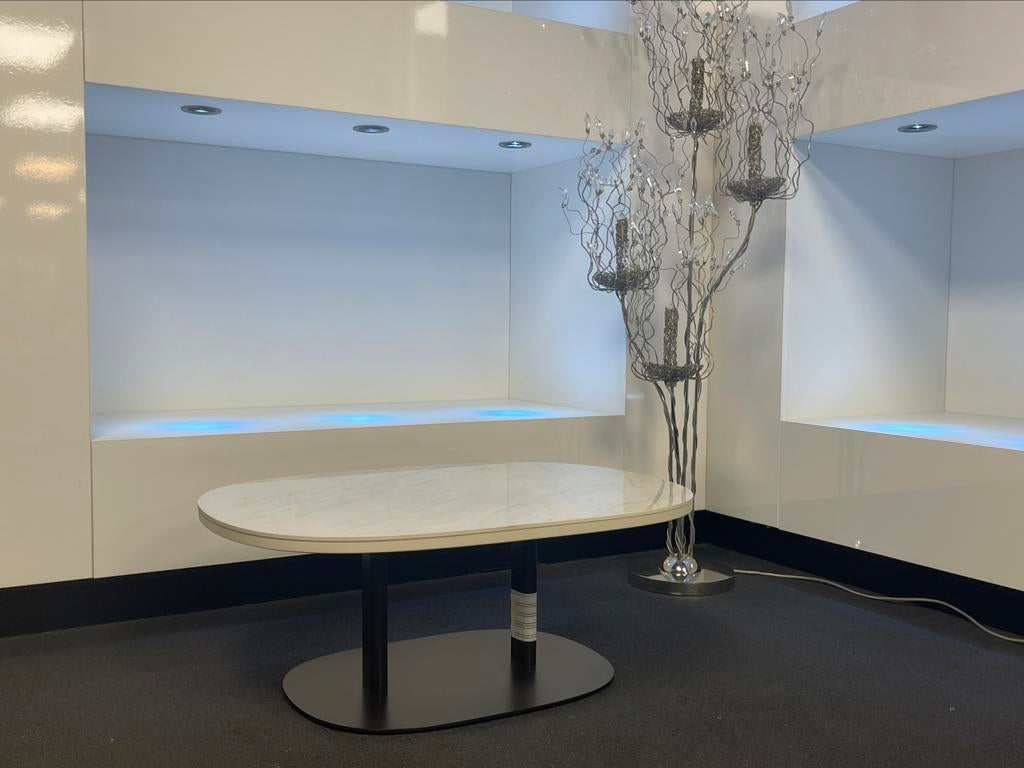 Leolux Toveri salontafel keramiek gloss Raffaelo, Huis en Inrichting, Ophalen, Nieuw, 50 tot 100 cm, Minder dan 50 cm