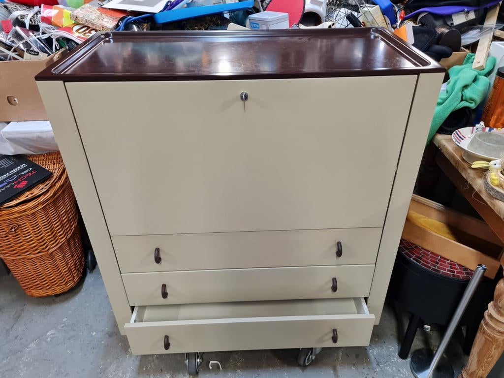 Vintage secretaire bureau Interlubke, Ophalen