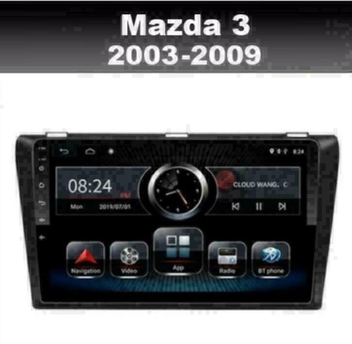 Mazda 3 radio navigatie android 9.0 wifi dab+ carkit carplay, Auto diversen, Autoradio's, Ophalen of Verzenden, Nieuw