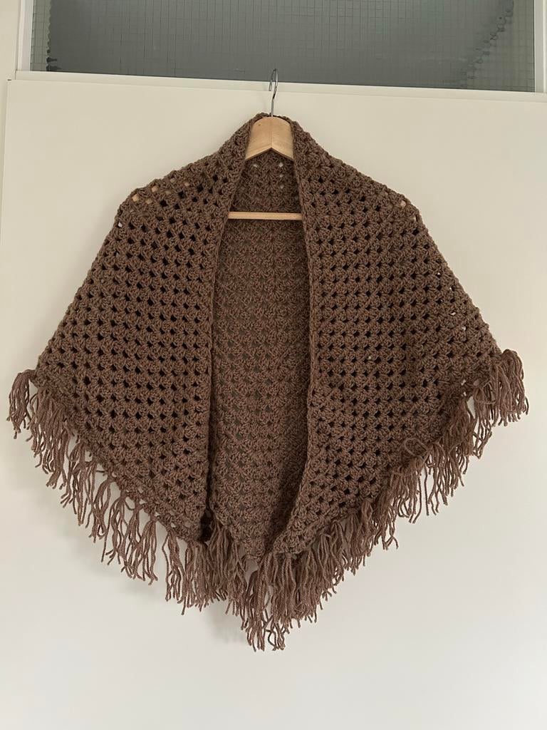 Taupe/Zandkleurige Omslagdoek - 150 cm, Ophalen of Verzenden, Nieuw, Beige