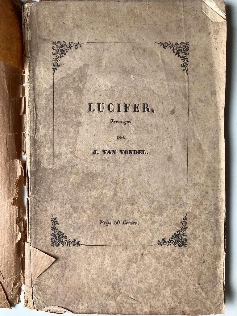Lucifer. Treurspel(1846), Ophalen of Verzenden, Joost van Vondel