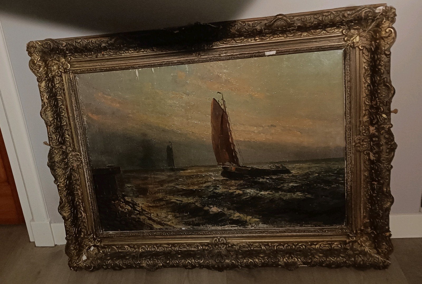 Antiek Schilderij H. Vredeveldt - Maritiem Gezicht, Antiek en Kunst, Kunst | Schilderijen | Klassiek, Maritiem / water, Klassiek