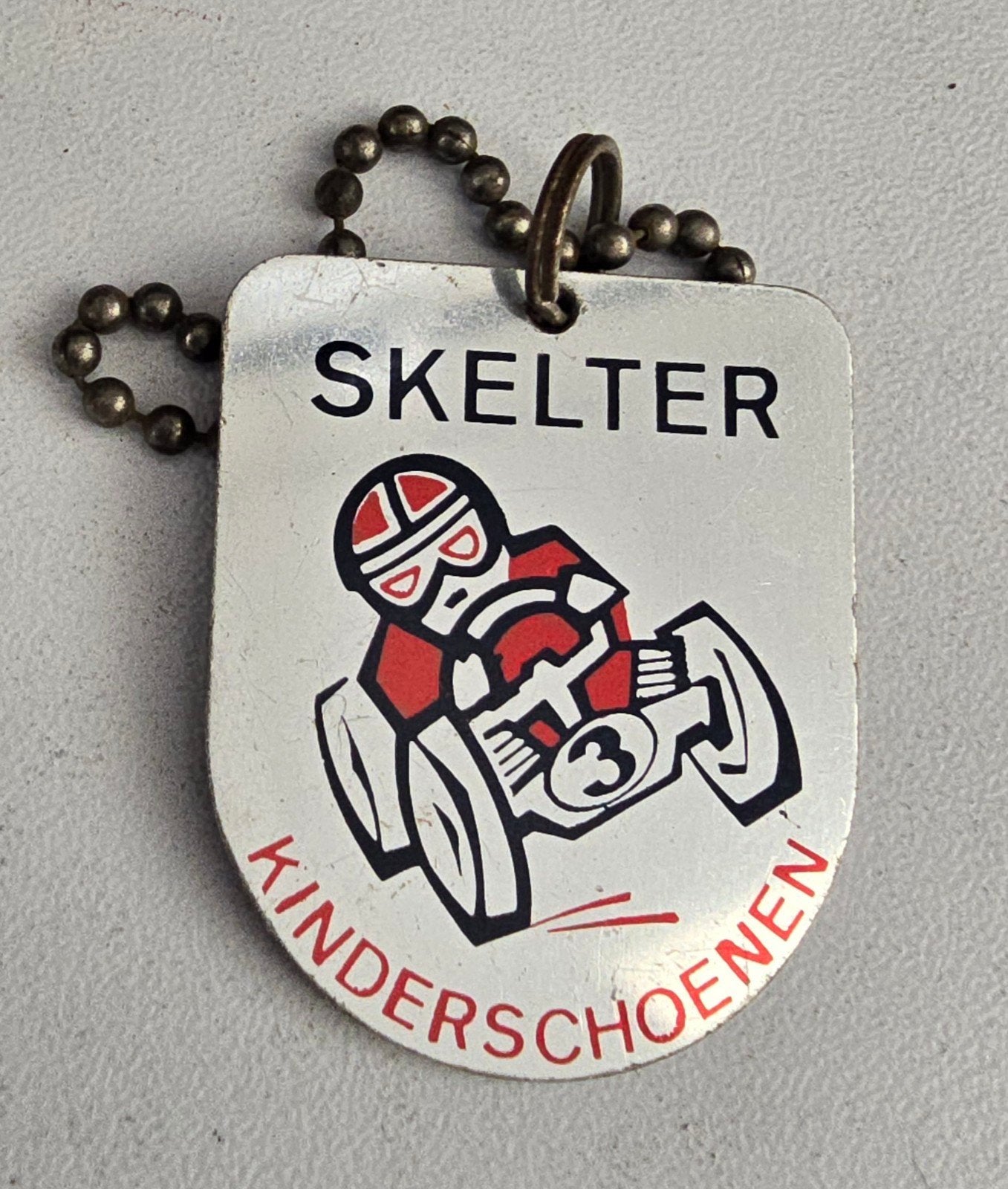 Vintage Skelter Kinderschoenen Sleutelhanger, Ophalen of Verzenden
