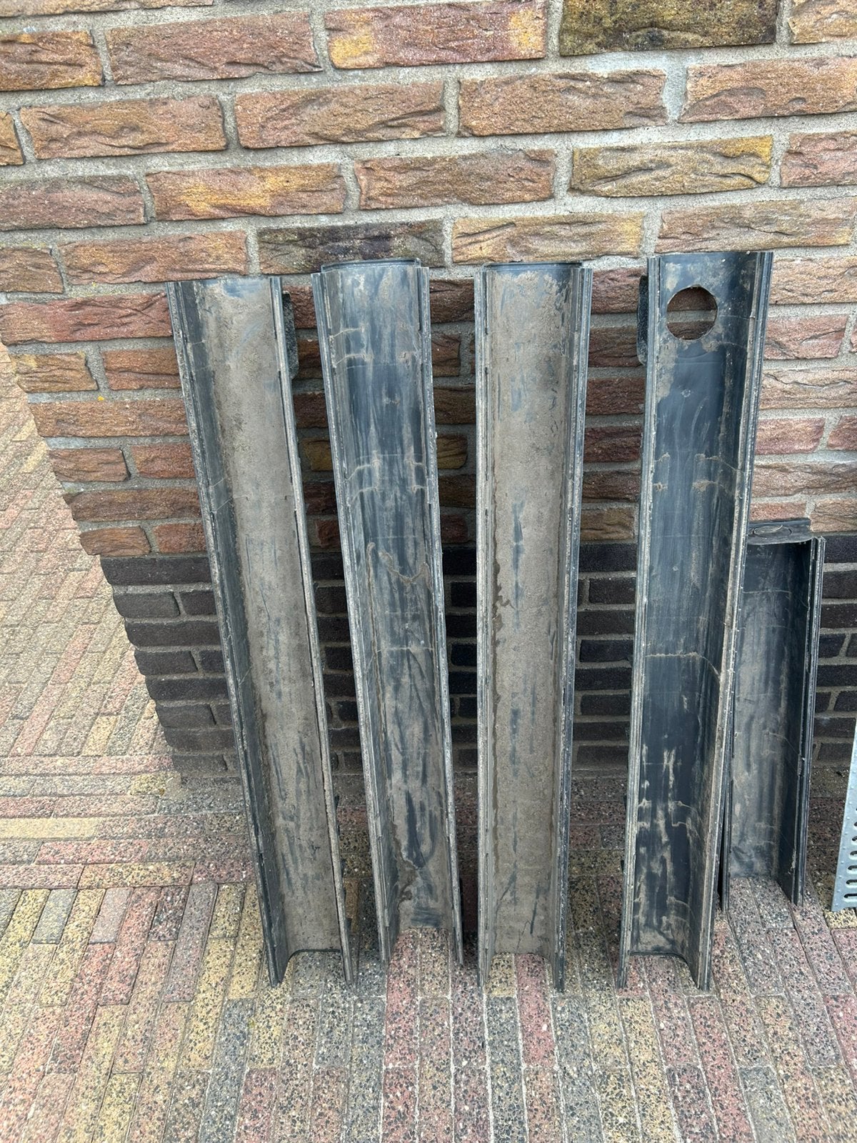 Regen water afvoer goot., Ophalen, Gebruikt