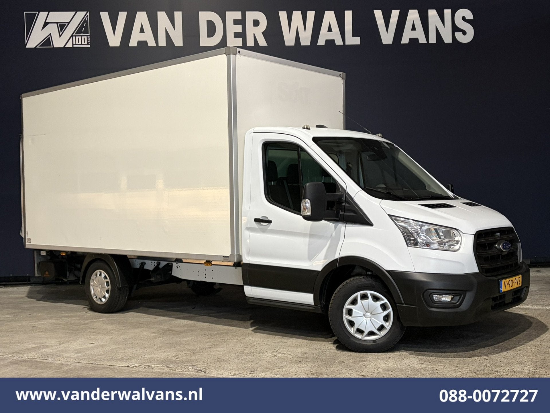 Ford Transit 2.0 TDCI 130pk Bakwagen Laadklep Euro6 Airco |, Voorwielaandrijving, Stof, 4 cilinders, Wit