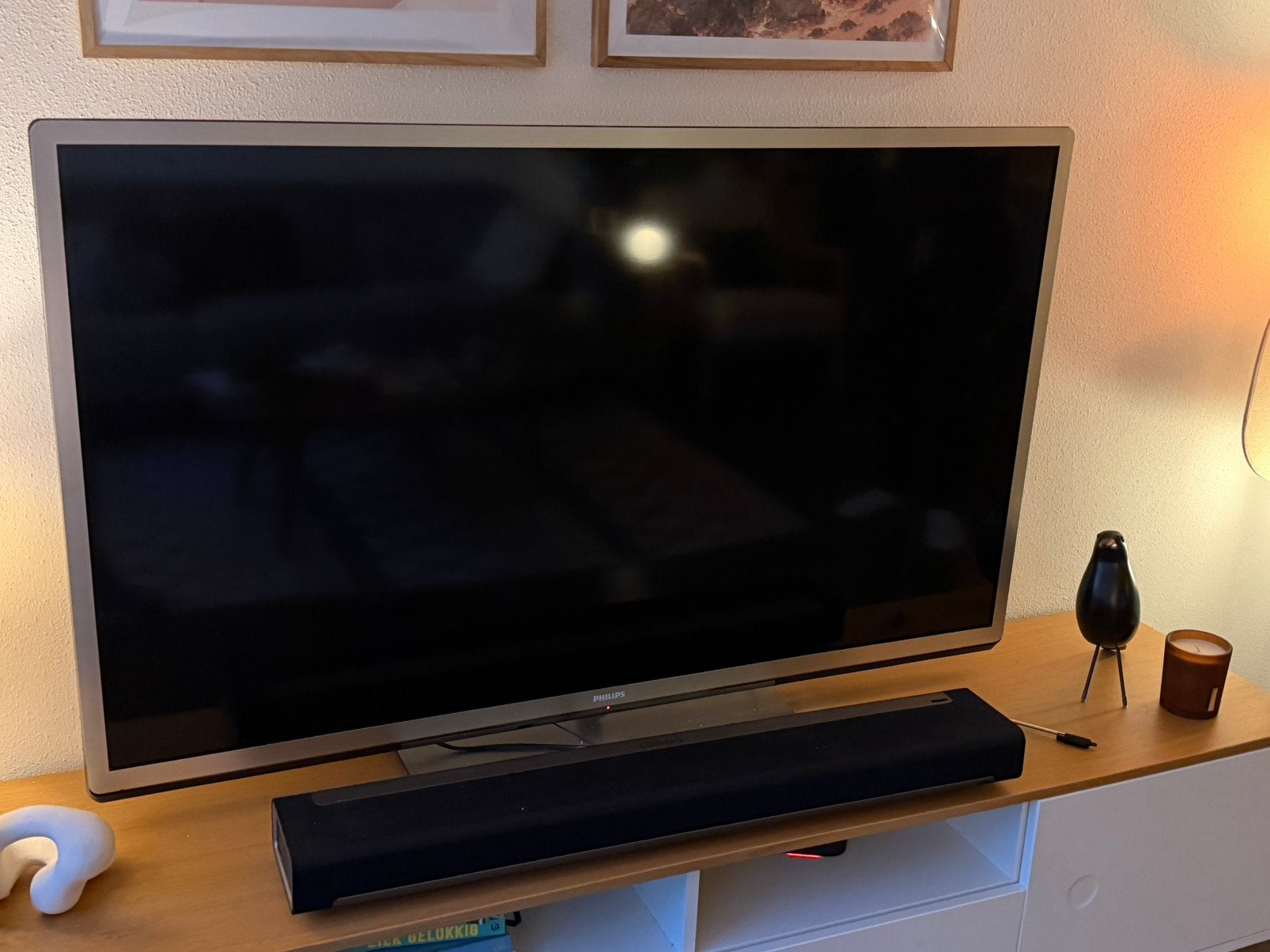 Philips 55 inch LED tv 55PFL5507H, Ophalen, Philips, 50 Hz, 100 cm of meer
