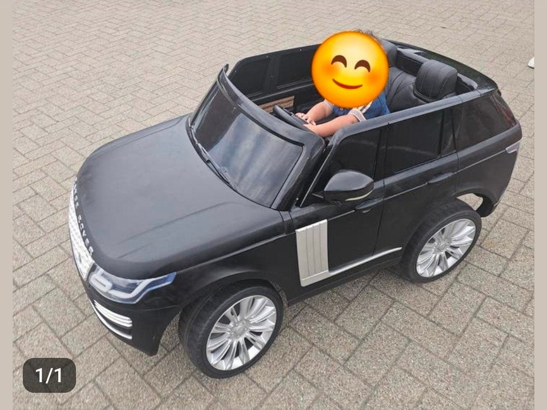 Elektrische Range Rover kinderauto - 2 zitplaatsen, Ophalen of Verzenden, Zo goed als nieuw
