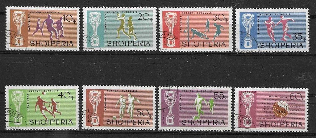 Albanië Michel 1071-1078 gestempeld, Ophalen of Verzenden, Overige landen, Gestempeld