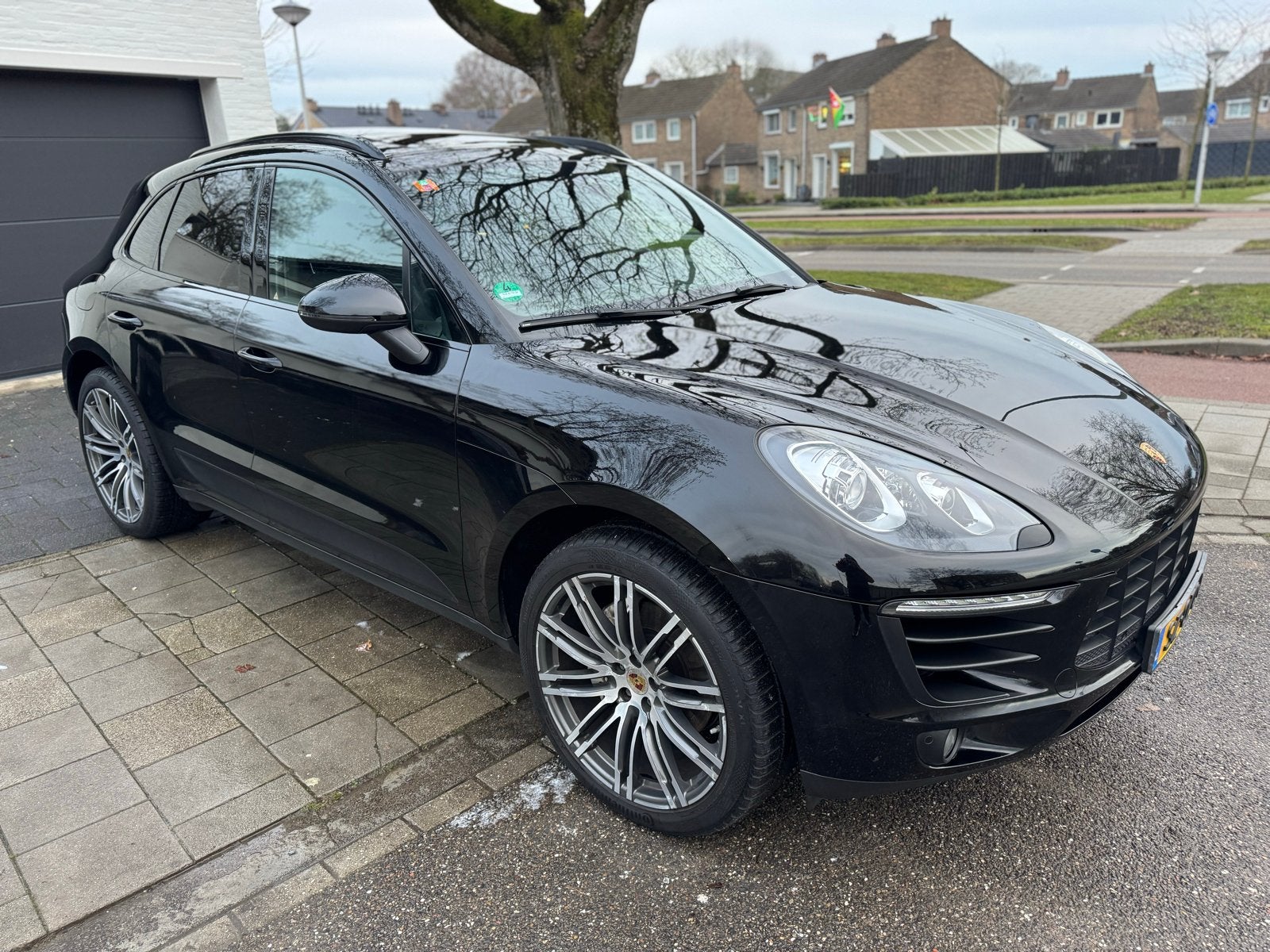 Porsche Macan 3.0 V6 S 250KW 2014 Zwart, Auto's, Porsche, Automaat, 11 km/l, Vierwielaandrijving, Particulier