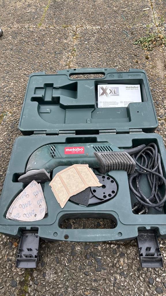 Metabo DSE 280 Intec delta schuurmachine in koffer - 280W, Decoupeerzaag, Ophalen of Verzenden, Zo goed als nieuw, 30 tot 70 mm