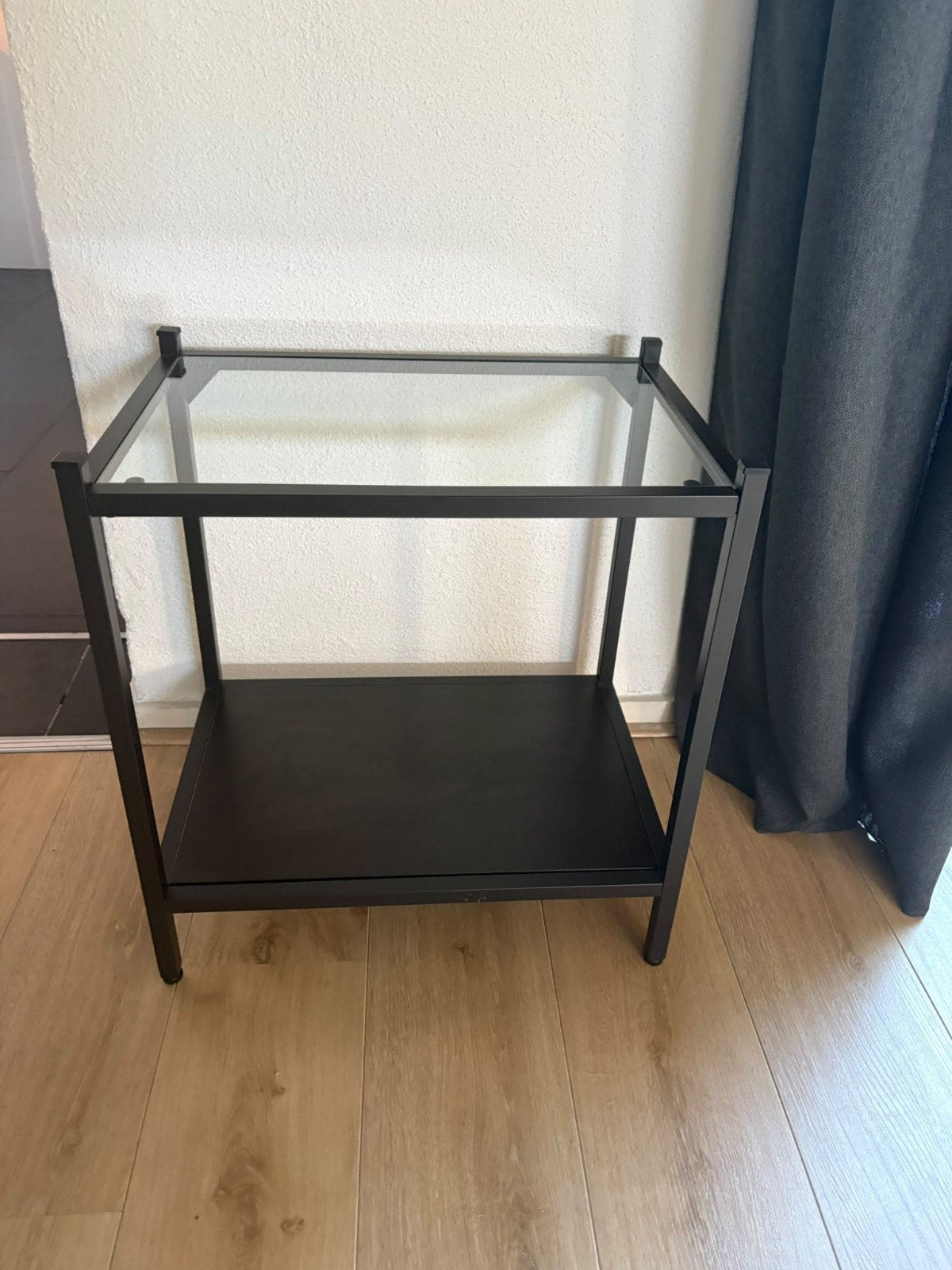 Bijzettafel metaal en glas, Ophalen, 50 tot 100 cm, Rond, Nieuw