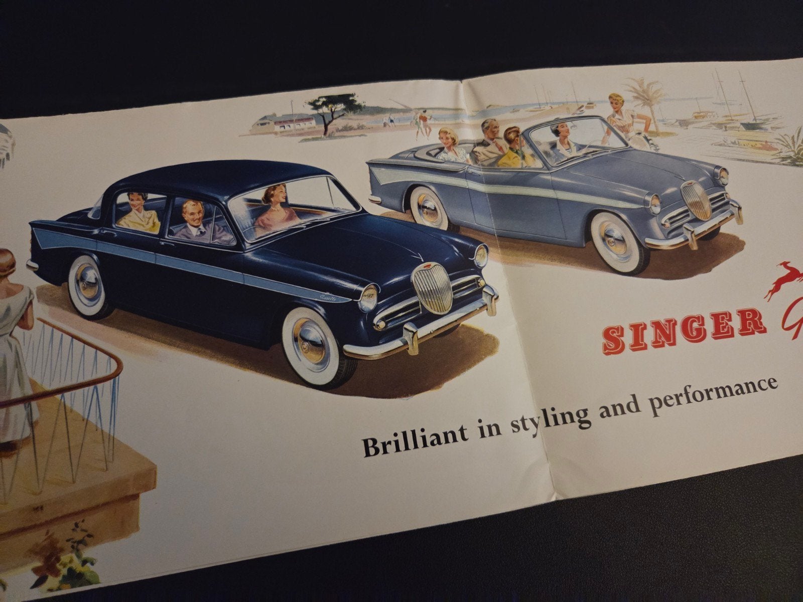 Brochure Singer Gazelle, Ophalen of Verzenden, Zo goed als nieuw, Overige merken