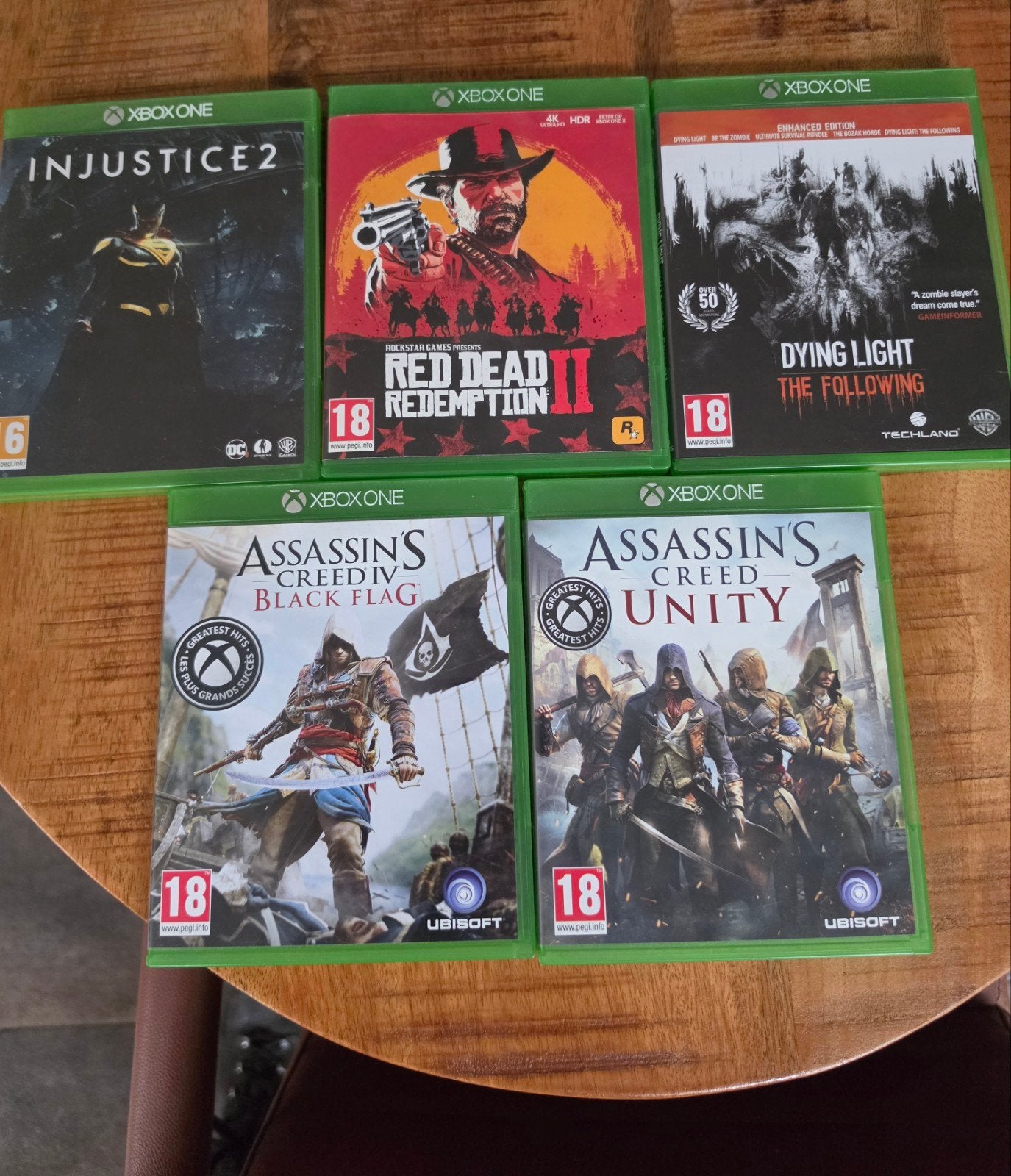 Xbox One Games: Injustice 2, Red Dead 2, Dying Light, AC, Avontuur en Actie, Online, Gebruikt, Vanaf 18 jaar