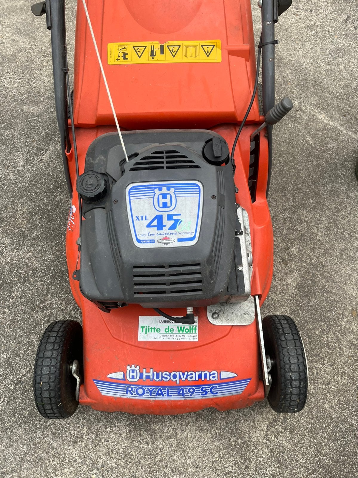 Husqvarna opknapper start wel, Ophalen, Zo goed als nieuw