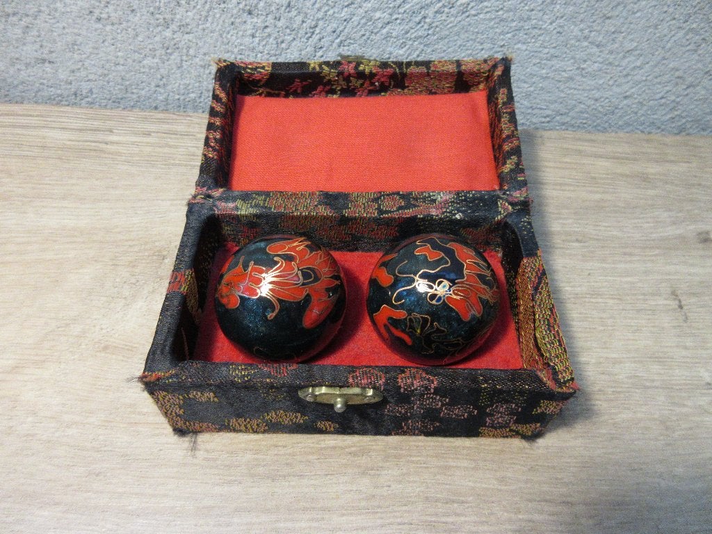 Vintage Chinese Baoding ballen meridiaankogels, Ophalen of Verzenden, Gebruikt, Overige typen