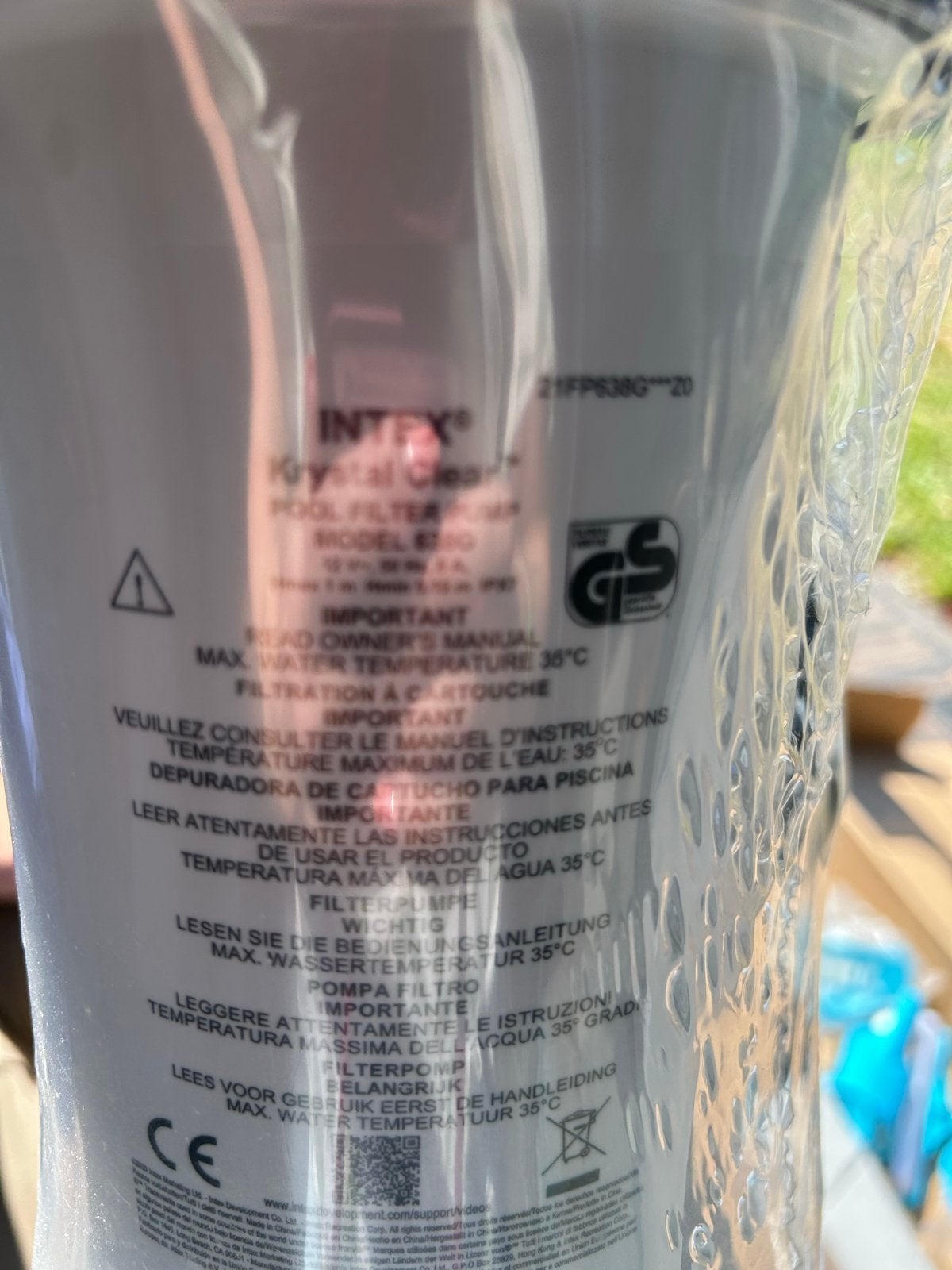Intex Krystal Clear filterpomp 638G Nieuw in doos, Ophalen, Nieuw, Zwembadpomp