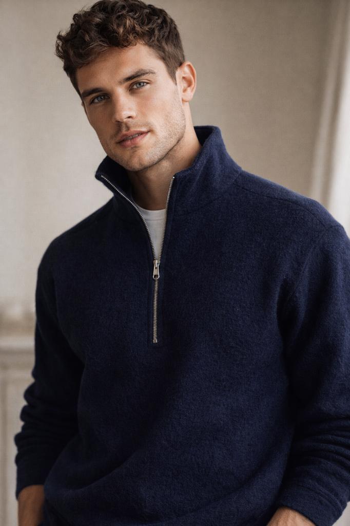 Unieke trui gemaakt van 100% pure wol - Nieuw, Ophalen of Verzenden, Nieuw, Blauw, Maison Targarienne