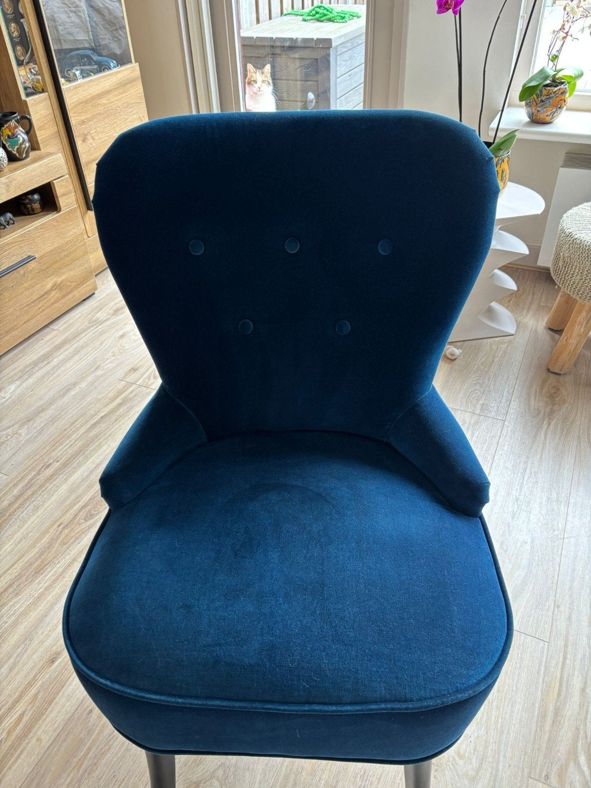 Fauteuil van Ikea, Huis en Inrichting, Stoelen, Ophalen, Gebruikt, Blauw, Eén