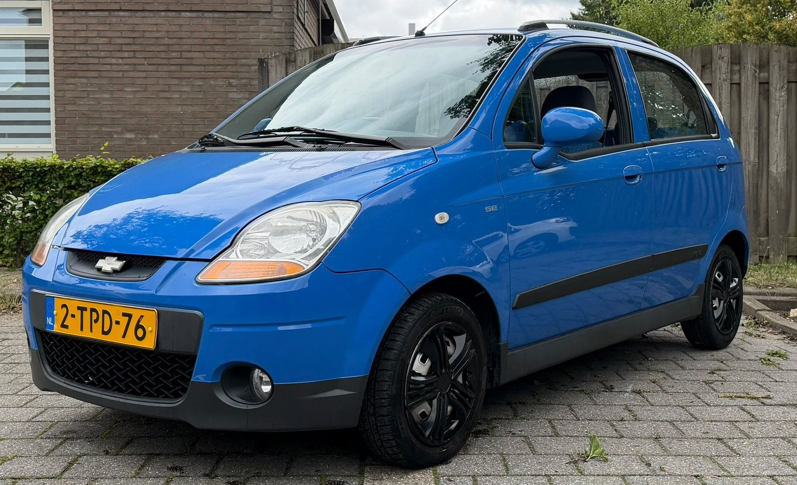 Chevrolet matiz | AIRCO | APK | ELEK RAMEN |, Auto's, Stof, Matiz, Blauw, Handgeschakeld