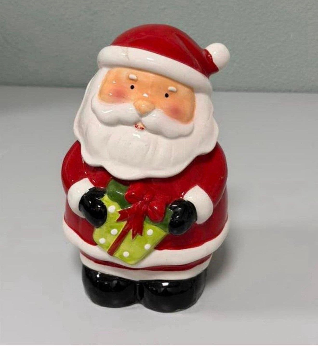 Kerstman Koekjespot Keramiek 25 cm met Deksel kerst Kerstmis, Diversen, P, P, P, Ophalen of Verzenden