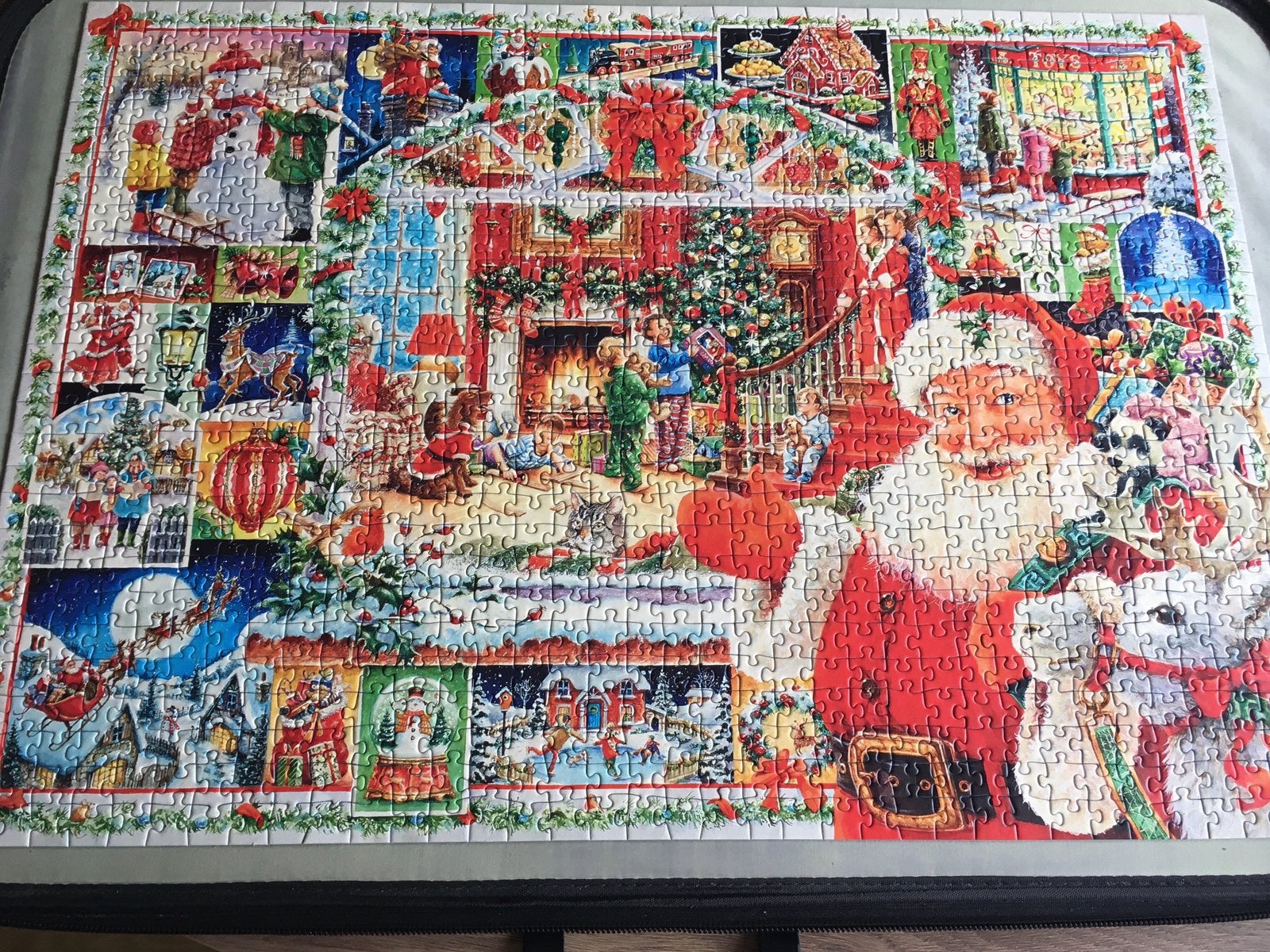 Kerstpuzzels 2in 1 falcon 1 Ravensburger compleet, Ophalen, 500 t/m 1500 stukjes, Gebruikt, Legpuzzel